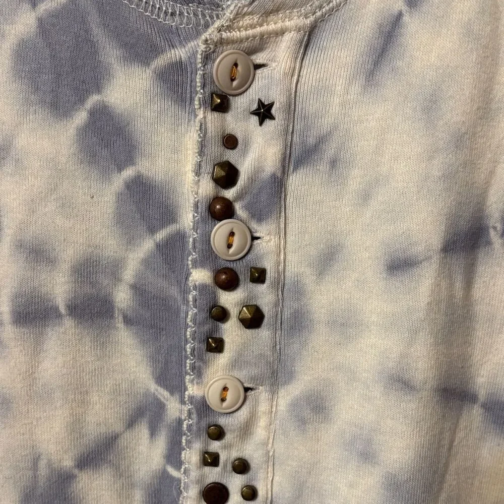 Free People Tie Dye Drop Waist Mini Dress XS - Picture 5 of 7